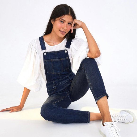 Levi's Medium Wash Skinny Denim Overalls - Picture 1 of 6